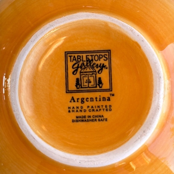 Tabletops Gallery Argentina 6” bowl hand painted handcrafted - Picture 7 of 8